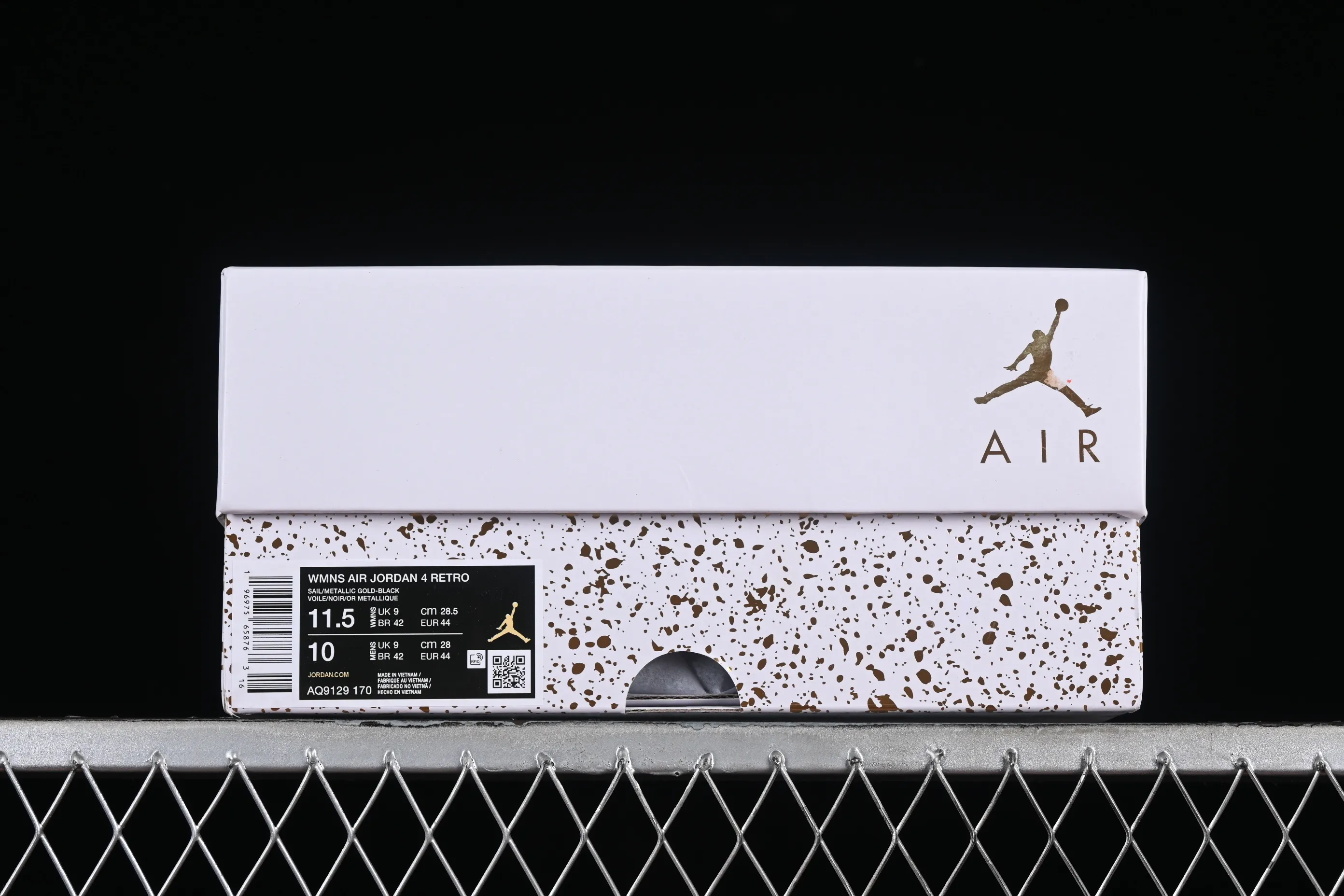 All categories Air Jordan Jordan series basketball shoes Air Jordan 4 LW version Air Jordan 4 Retro "Metallic Gold" AJ4 Joe 4 meters white gold AQ9129-170